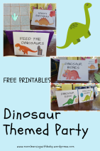 Dinosaur Themed Party - Free Printables